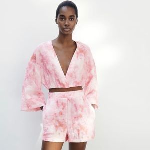 Tie-Dye Pink Print Set (Zara)